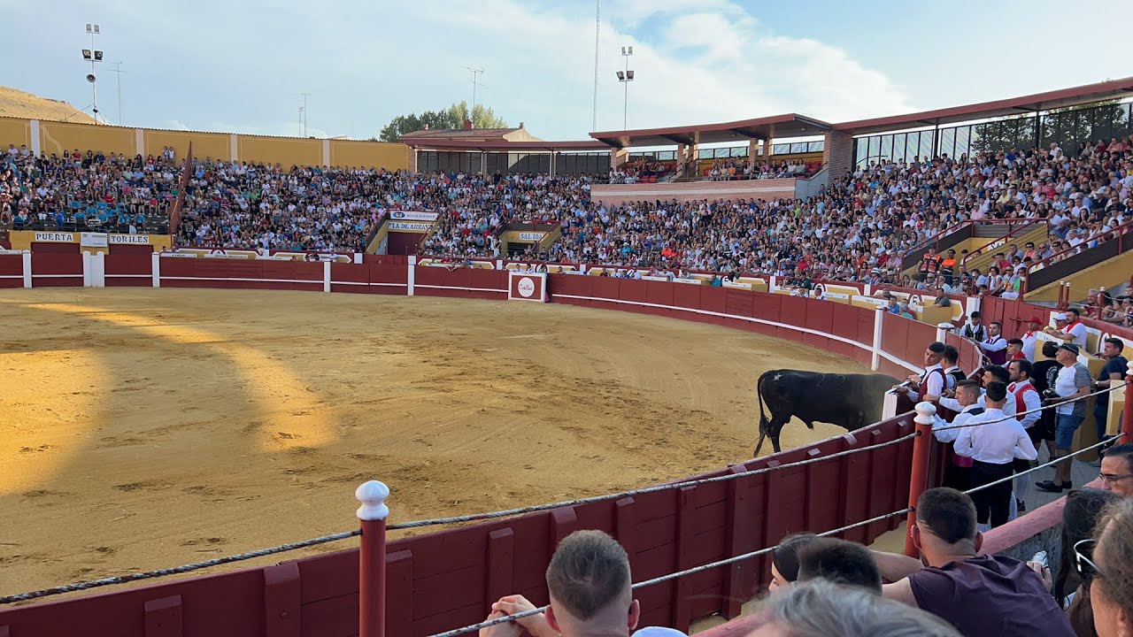 Plaza de toros de Cuéllar con mucho público