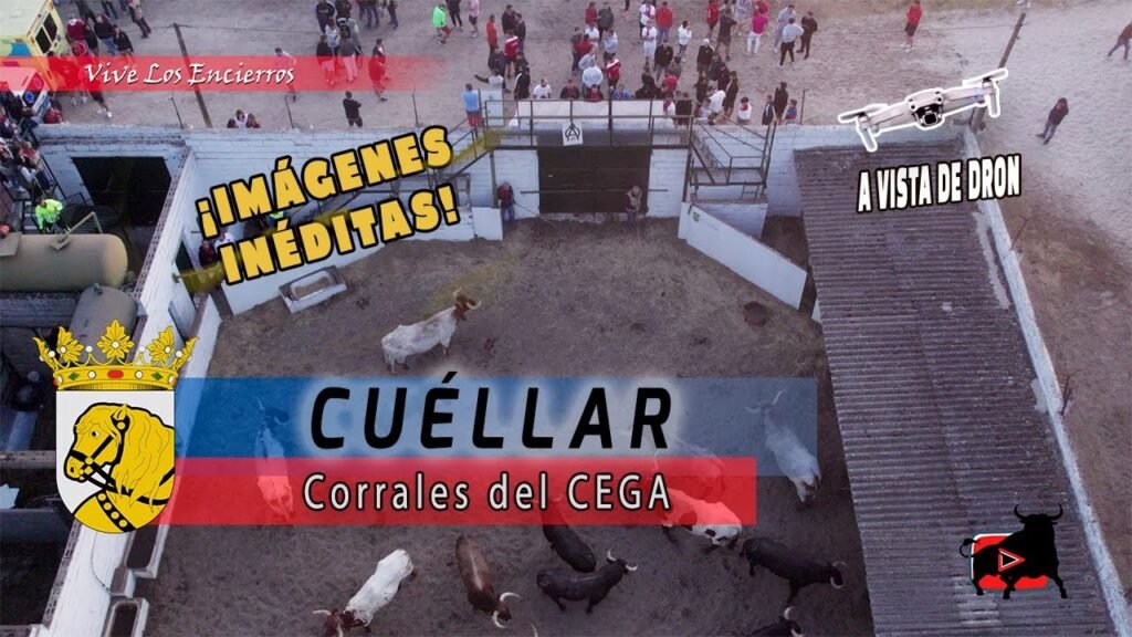 Corrales del Cega a vista de pájaro Cuéllar