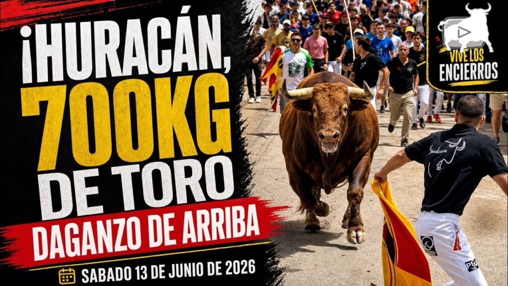 Toro a cajon en Daganzo de Arriba 2026 - ENCIERRO con 6 TOROS de COPA CHENEL y TORO de CAJÓN