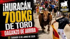 Toro a cajon en Daganzo de Arriba 2026 - ENCIERRO con 6 TOROS de COPA CHENEL y TORO de CAJÓN