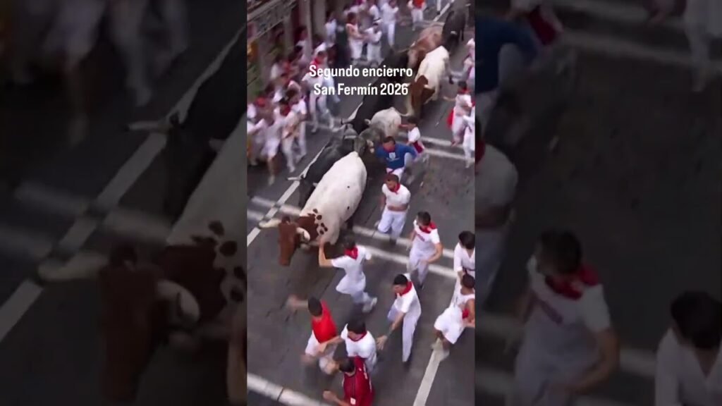 Encierro en Pamplona 2026 - Segundo encierro de San Fermín 2026