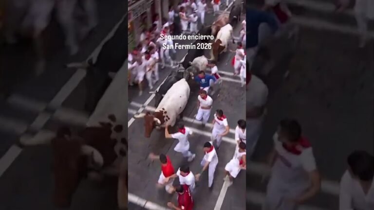 Encierro en Pamplona 2026 - Segundo encierro de San Fermín 2026