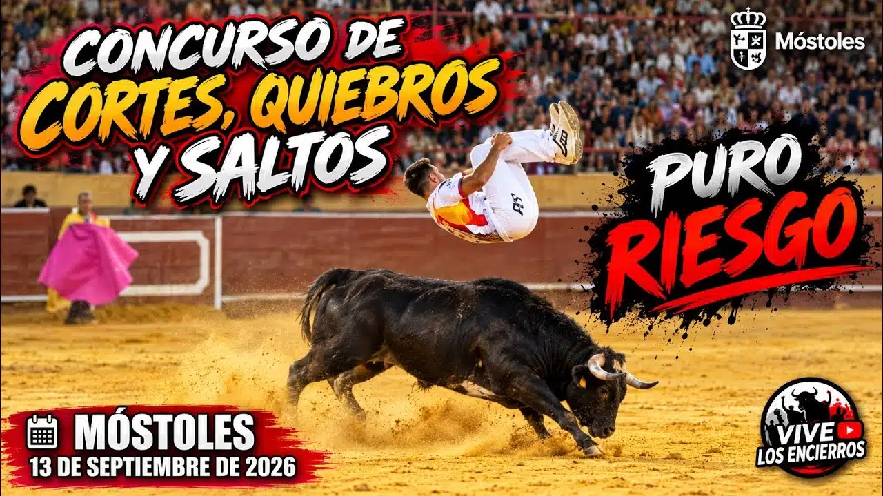 Concurso de recortadores en Mostoles 2026 - Concurso de Cortes, Saltos y Quiebros Móstoles 13-09-26