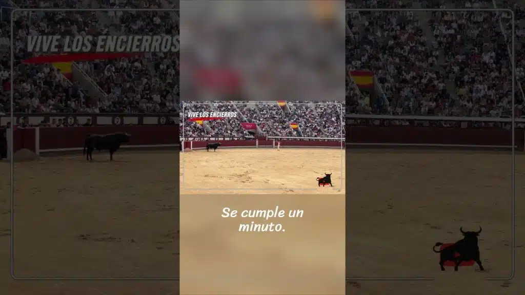 Concurso de recortadores en Madrid 2026 - Momento de máxima tensión con este toro en la Final del Campeonato de España
